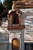 Wat Xieng Thong temple in Luang Prabang, Laos. Inside the temple precinct. 